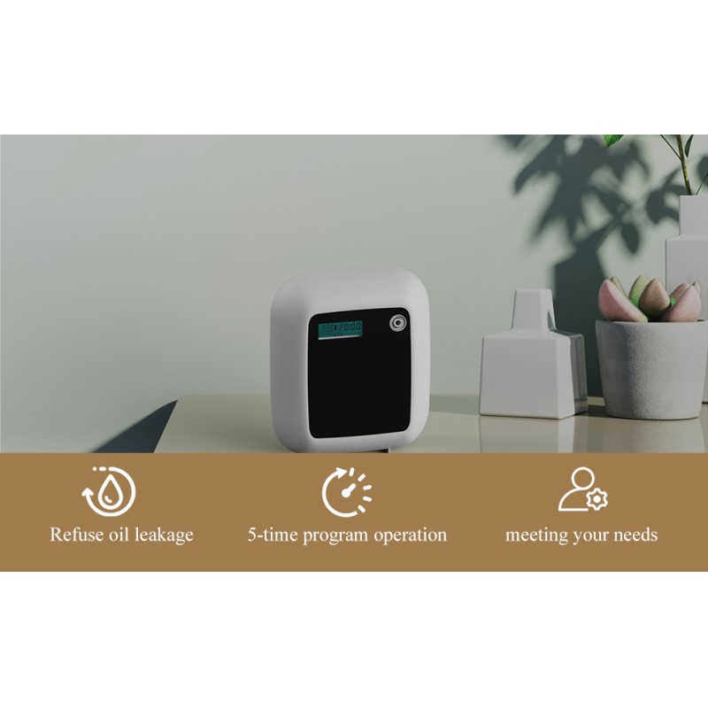 Aroma diffuser side profile with dimensions