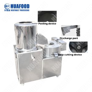 Multi function automatic sweet potato peeling and cutting processing machine