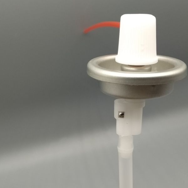 Micro-Diffusion 360 Degree Aerosol Valve With Actuator for Premium Air Fresheners and Ambient Fragrances with Ultra-Quiet Actuation