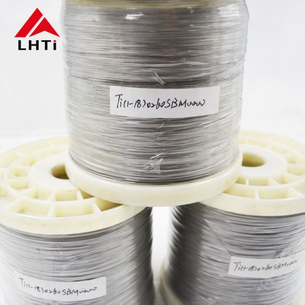 Non Magnetic Titanium Wire With 20 - 50% Elongation 1000 - 2500MPa Tensile Strength