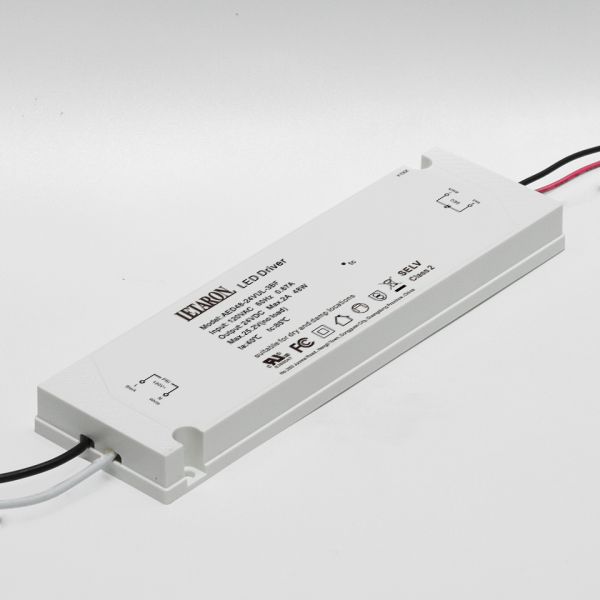 Letaron Short Circuit Protected 48W UL LED Driver for Bathroom Mirror & Cabinet Lights