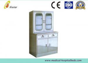 China 300*1750mm Hospital Stainless Steel Medical Cabinet Wardrobe Cabinet With Lock on sale