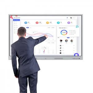 China 1920×1080 Finger Touch Screen Interactive Whiteboard 86 Inch on sale