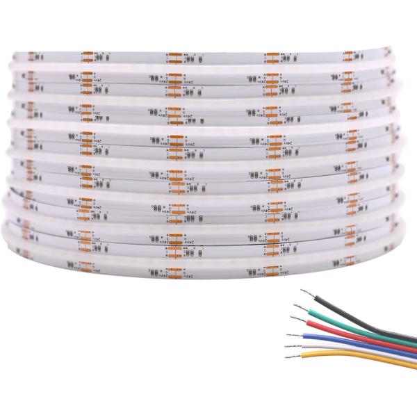 RGBCCT COB LED Flexible Strip Lights With 50000 Hours Of Illumination