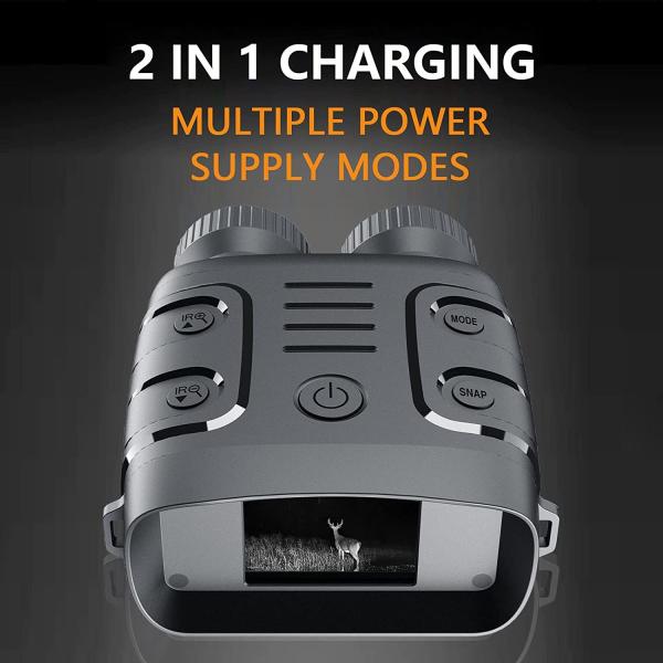 Wildlife Abs Digital Night Vision Camera Black Military Infrared Binoculars