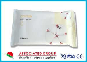 Buy cheap Organic Natural Cotton Baby Wipes Biodegradable Fiber Superior Absorption product