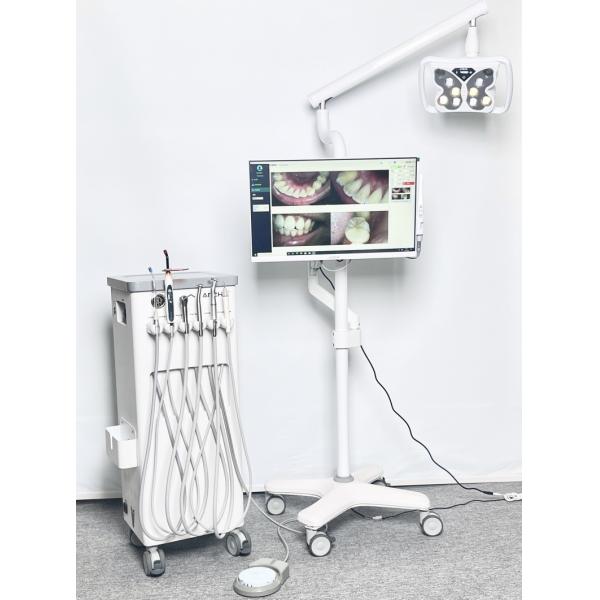 4 Universal Wheels Cold Light Teeth Whitening System Butterfly Shape Teeth Bleaching Equipment