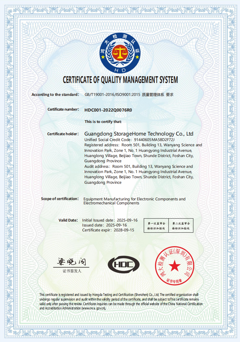Zhongshan Chuangneng New Energy Co., Ltd Certifications