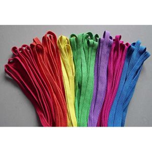 Buy cheap 15mm Flat Waxed Polyester Cord Elastic Rope Cord Elastic Drawstring product