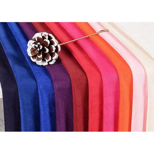 Stretchy Microsuede Polyester Fabric For Upholstery Lady Garments