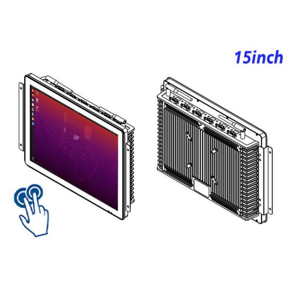 15-Inch Linux Touch Display for Industrial HMI and Factory Automation