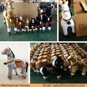 Buy cheap Big Popular Toy Horse on Wheels, Plush & Stuffed Toy Horse Pony Animals for Kids & Adults product