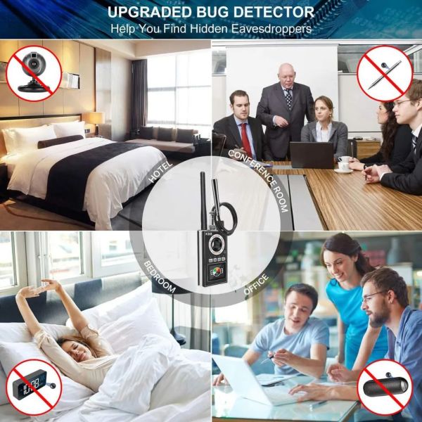 K88 Wireless RF Signal Detector For GSM GPS Tracker Mini Camera 3-5 Hours Working Time