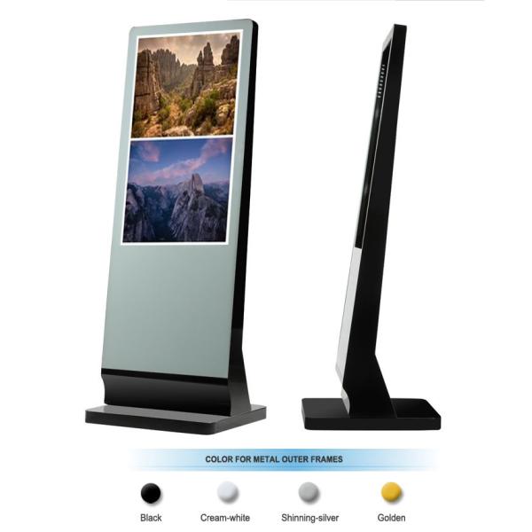 55 Inch HD Totem Standalone Kiosk Digital Signage LCD Display Aluminum Frame