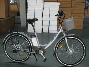 China Li-Ion 1000W Lithium Battery Electric Powered Bicycles For Shopping on sale