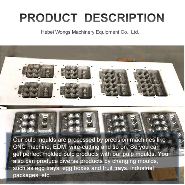 Custom Aluminum Egg Tray Mold CE Certified with Video Technical Support for Pulp Molding