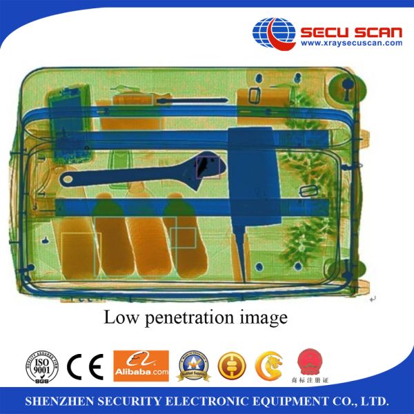 High resolution Baggage Screening Equipment / baggage x ray scanner