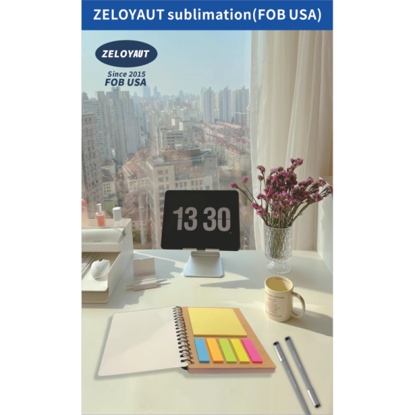 Promotion Sublimation Notebook Blanks A5/A6 Plastic Covers with Pads Memo Notebook Personalized Custom logo for Student