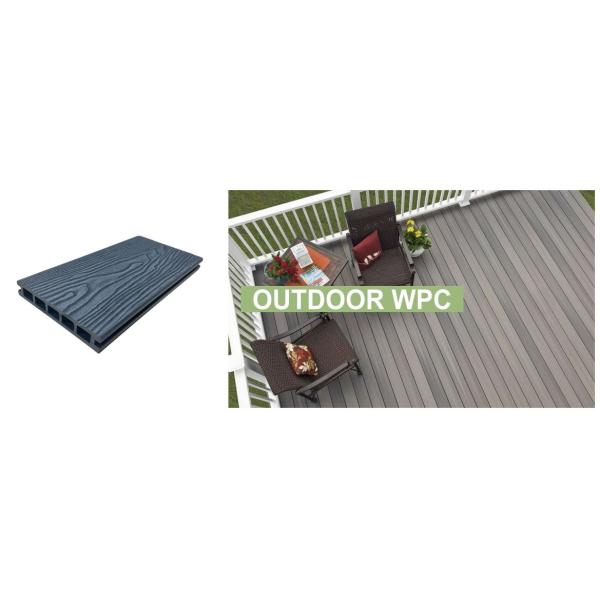 Various Sizes Wood Plastic Composite Fireproof Wpc Decking Boards Floor Panel