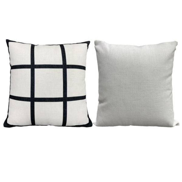 Custom Throw Pillow Cases Personalized Logo Square Linen Sublimation Pillow Cover With Photo Text Image Name