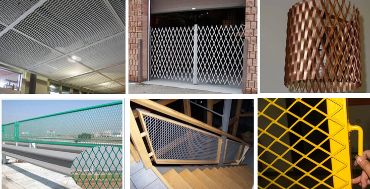 Aluminium Expanded Metal Mesh For Decorative Screening / Ceiling ISO9001