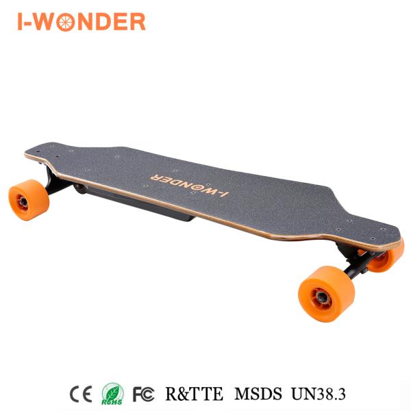 Durability Fastest Electric Skateboard Wireless Remote Control 1200W 24V / 8.8A