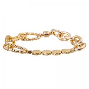 China Statement 14K Gold Chain Bracelet Chunky Gold Bracelet Gold Link Bracelet on sale