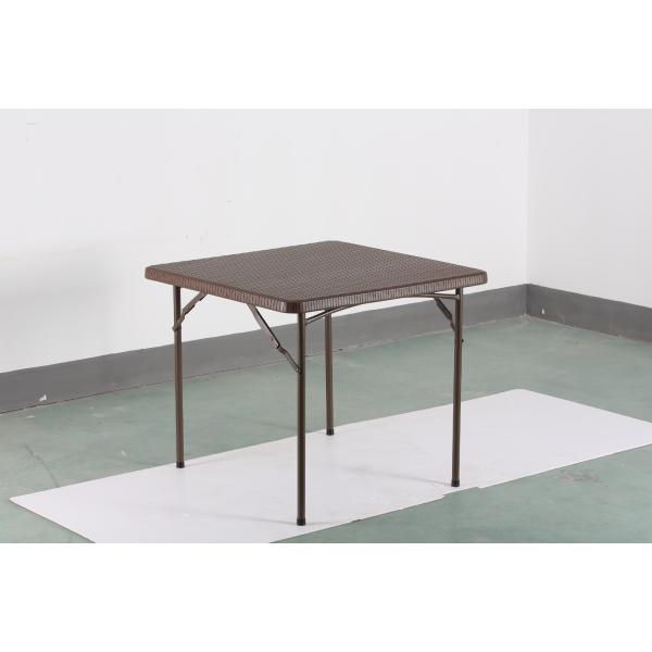 Portable Square Plastic Folding Table , Small Easy Folding Camping Table