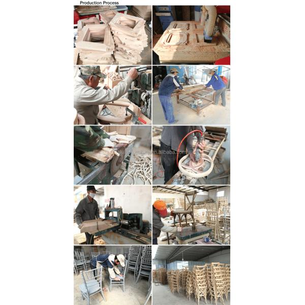 Modern Design Style Wood Rustic Bamboo Folding Outdoor Dining Chair for Event Party Furniture Wedding