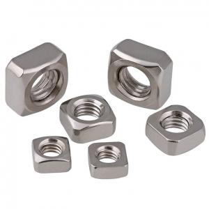 Buy cheap 316 Stainless Steel Nuts Square 3mm-10mm DIN7982 For Machine product