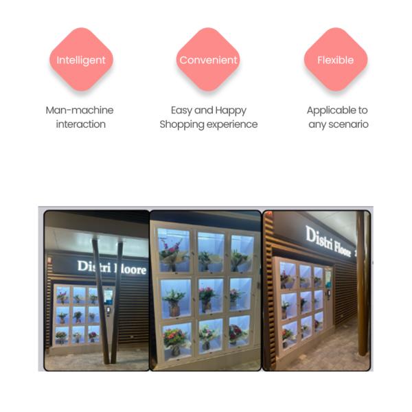 Self Service Cooling Fresh Bouquet Flower Vending Machine