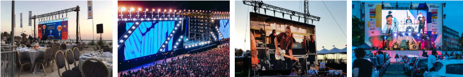 Backdrop Backstage Concert Led Screen Panel Advertising Board 1.9mm 4.81mm Truss Hanging