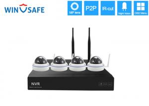 Buy cheap 4 Channel Wireless IP Security Camera System , Internet Security Camera Systems For Home product