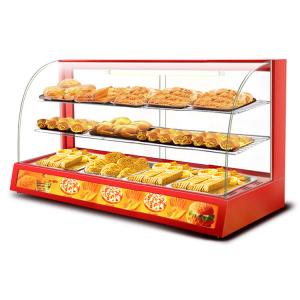 Buy cheap Professional Electric Red Glass Food Warmer Display Showcase with Toughened Glass product
