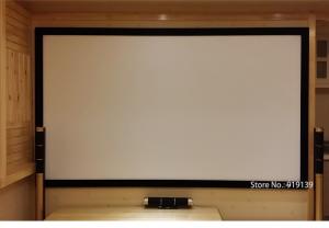 Buy cheap Amazing Picture Screen 160 Inch Curved Fixed Frame Projector Screens 16:9 Scale Support 3D product