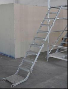 Anti Slip Single Section Aluminium Ladders Scaffolding Ladder For Industrial