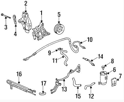 Iron Auto Parts Honda Replace Power Steering Pump Assembly 56110-P0A-013