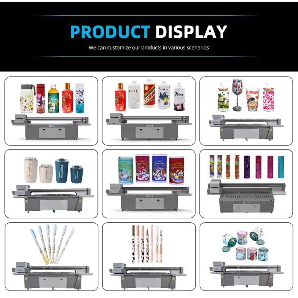 High Quality 2510 Inkjet Cylinder UV Printer All Circular Objects
