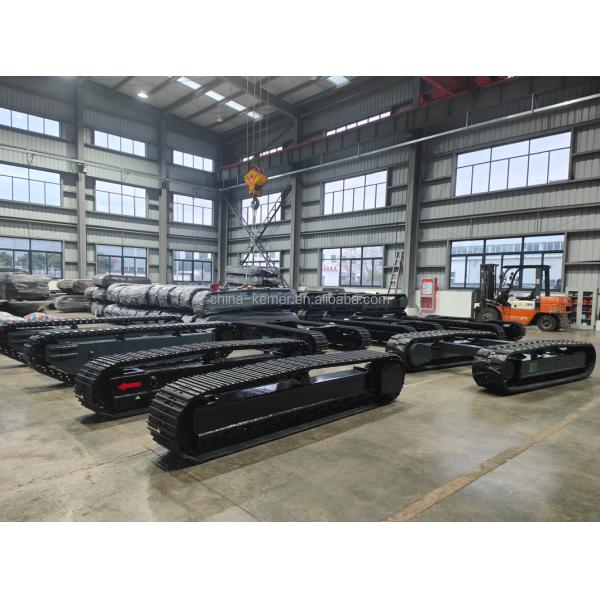 Custom 20T Electric Rubber Crawler Tracked Undercarriage Platform for Farming Industry