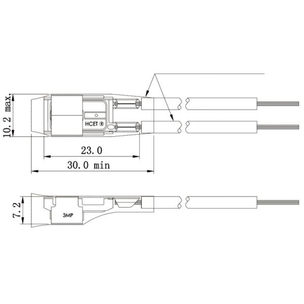 Automotive Motor Thermal Protector IATF 16949 Certified HCET Series