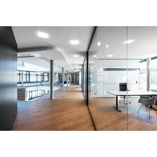 25mm Single Layer Glass Office Partition Wall - Tempered & Customizable