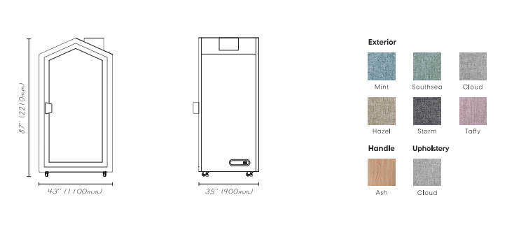 Movable Homd Private Study Pod Home Office Soundproof Efficiency Improve Focus Space House Silence Home Pod