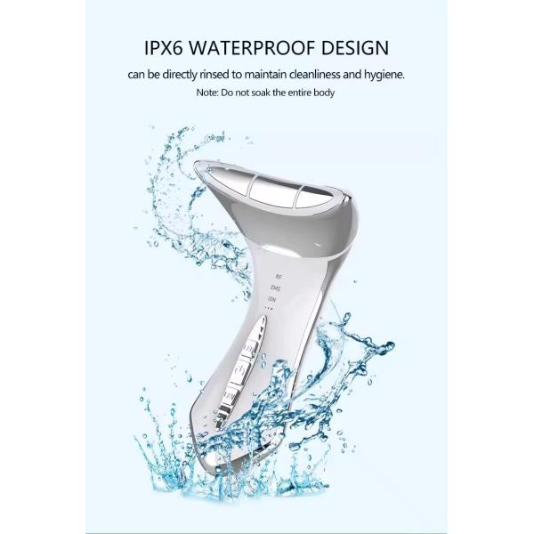 RF EMS Microcurrent Anti Aging Face And Neck Lifting Massager Red Light Therapy