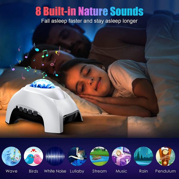 Amazon Best Selling Bedroom Aurora Galaxy Star Projector Night Light With Speaker and White Noise