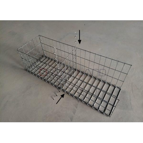 50×100mm Galvanized Welded Gabion Baskets Garden Border Walls Rectangular Hole