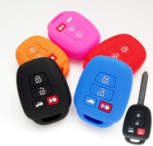 Buy cheap Colorful Rubber Car Key Covers , Rubber Key Fob Cover Keyless Entry Remote Rubber Covers product