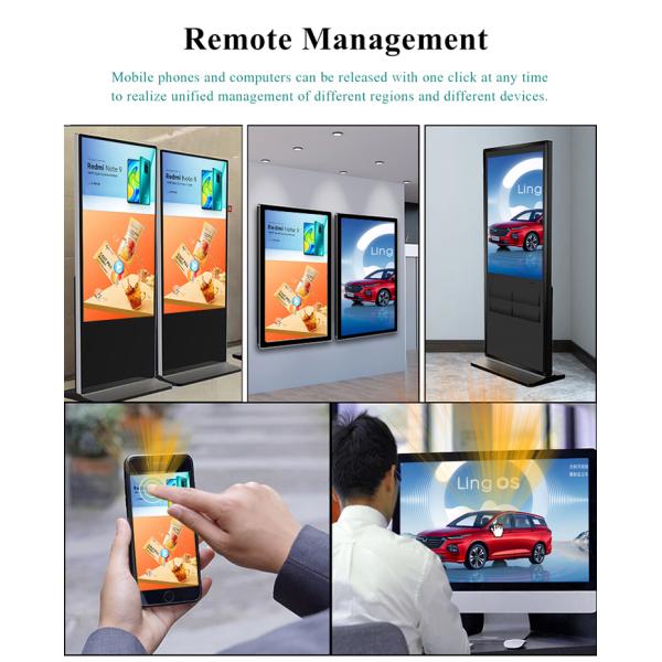 Indoor 43 inch Wall Mounted Touch Screen Kiosk Digital Signage Display Monitors