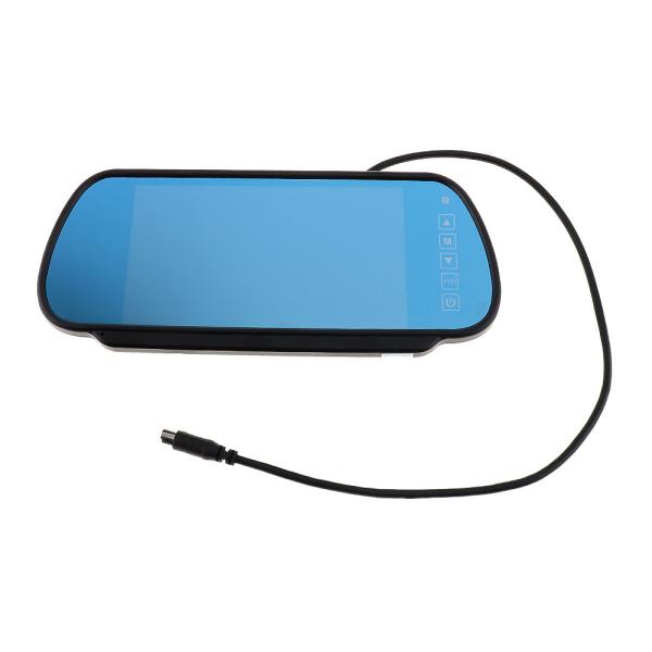 2 Ways Input Car Rear View Mirror Monitor One Button Toggle Brightness Mode