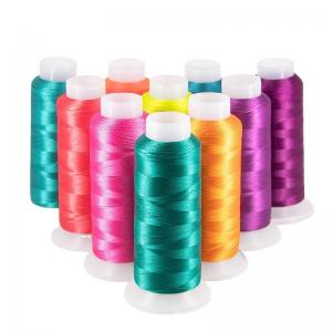 Buy cheap 120d/2 Embroidery Thread for Garment Silk Craft Low Shrinkage For Machine Embroidery product