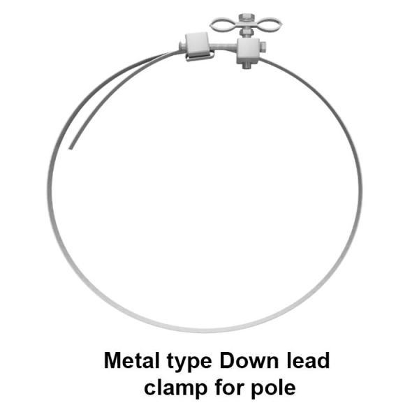 Hot Dip Galvanized Flat Iron Down Lead Clamp for Tower Used Conductor Clamp of Cable
